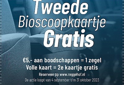 Super Spaaractie: Tweede Bioscoopkaartje Gratis
