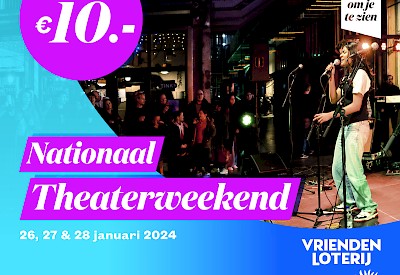 Het programma van Het Nationaal Theater Weekend is bekend!