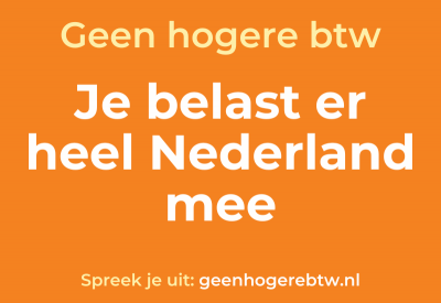 Geen hogere btw